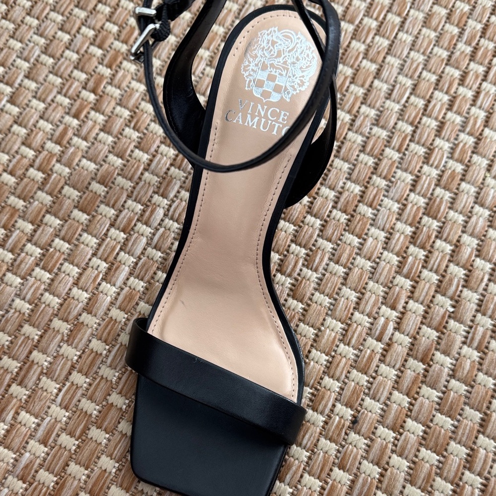 Vince Camuto Black Strappy Heels